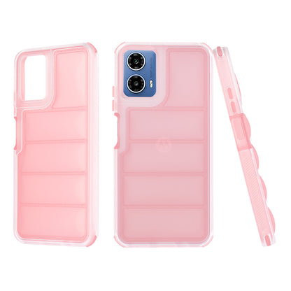 Funda para Motorola Moto G45 / G34, Techsuit, Wave Shield, Rosa
