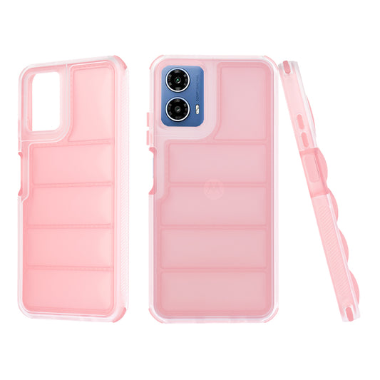 Funda para Motorola Moto G45 / G34, Techsuit, Wave Shield, Rosa
