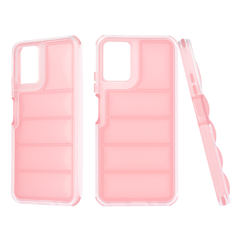 Funda para Motorola Moto G45 / G34, Techsuit, Wave Shield, Rosa