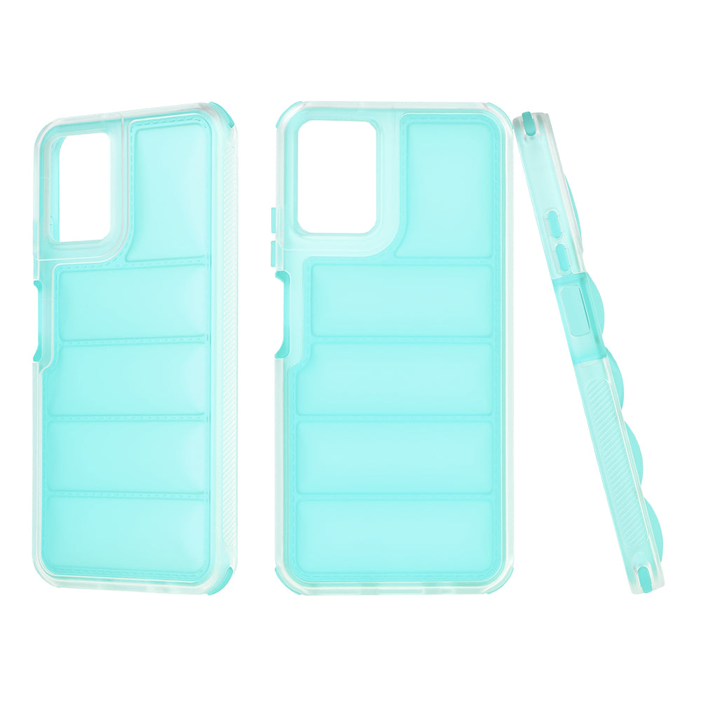 Funda para Motorola Moto G45 / G34, Techsuit, Wave Shield, Turquesa