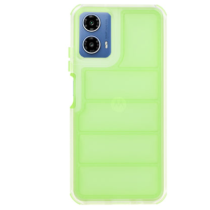 Funda para Motorola Moto G45 / G34, Techsuit, Wave Shield, Verde