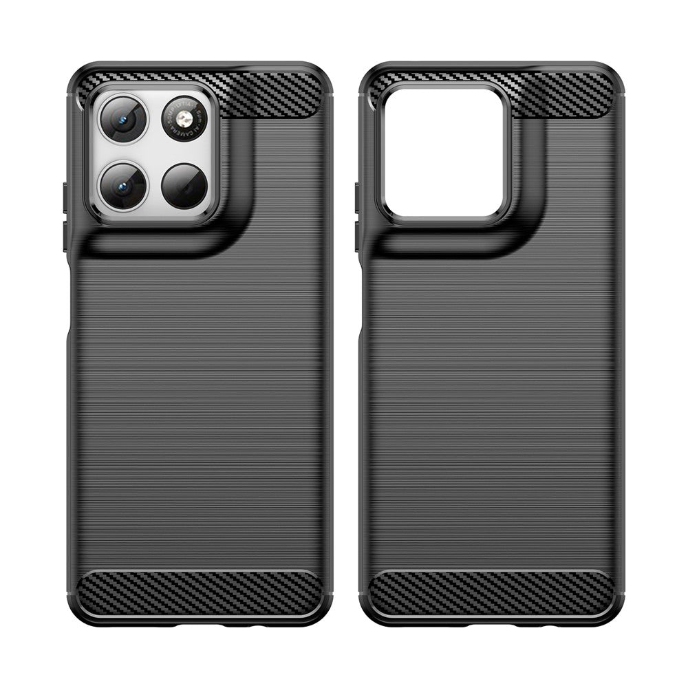 Funda para Motorola Moto G47 / G37 Power / G37 / G67 Power / G57 Power, Techsuit, Carbono, Negra
