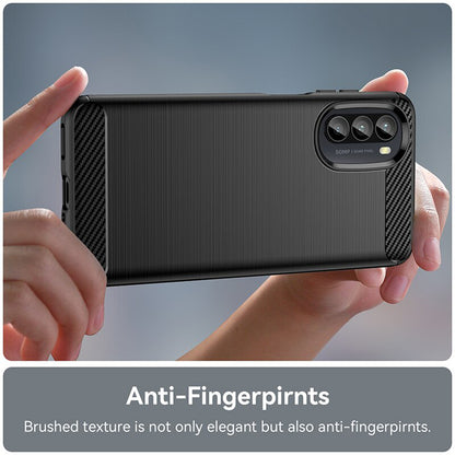 Funda para Motorola Moto G52 / G82, Techsuit, Carbono, Negra