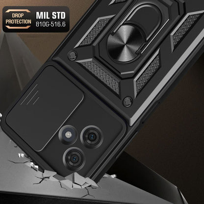Funda para Motorola Moto G54, Techsuit, CamShield, Negra