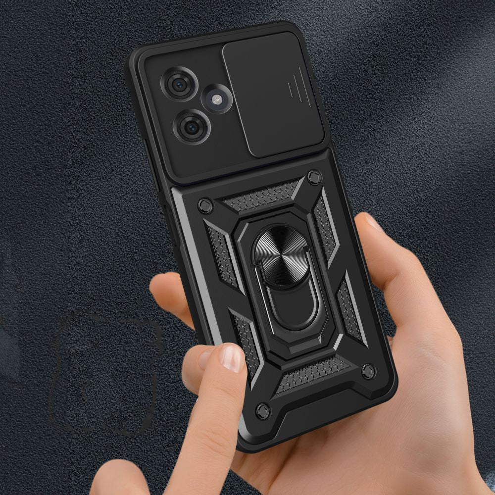 Funda para Motorola Moto G54, Techsuit, CamShield, Negra