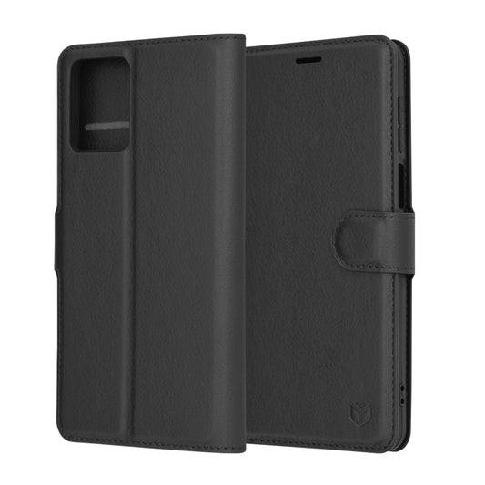 Funda para Motorola Moto G54, Techsuit, Leather Folio, Negra