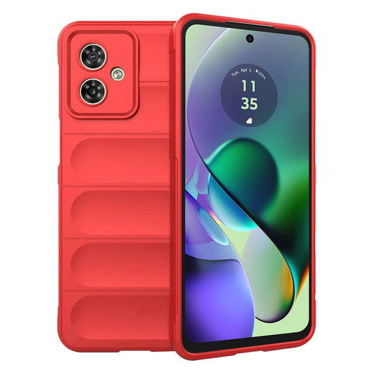 Funda para Motorola Moto G54, Techsuit, Magic Shield, Roja