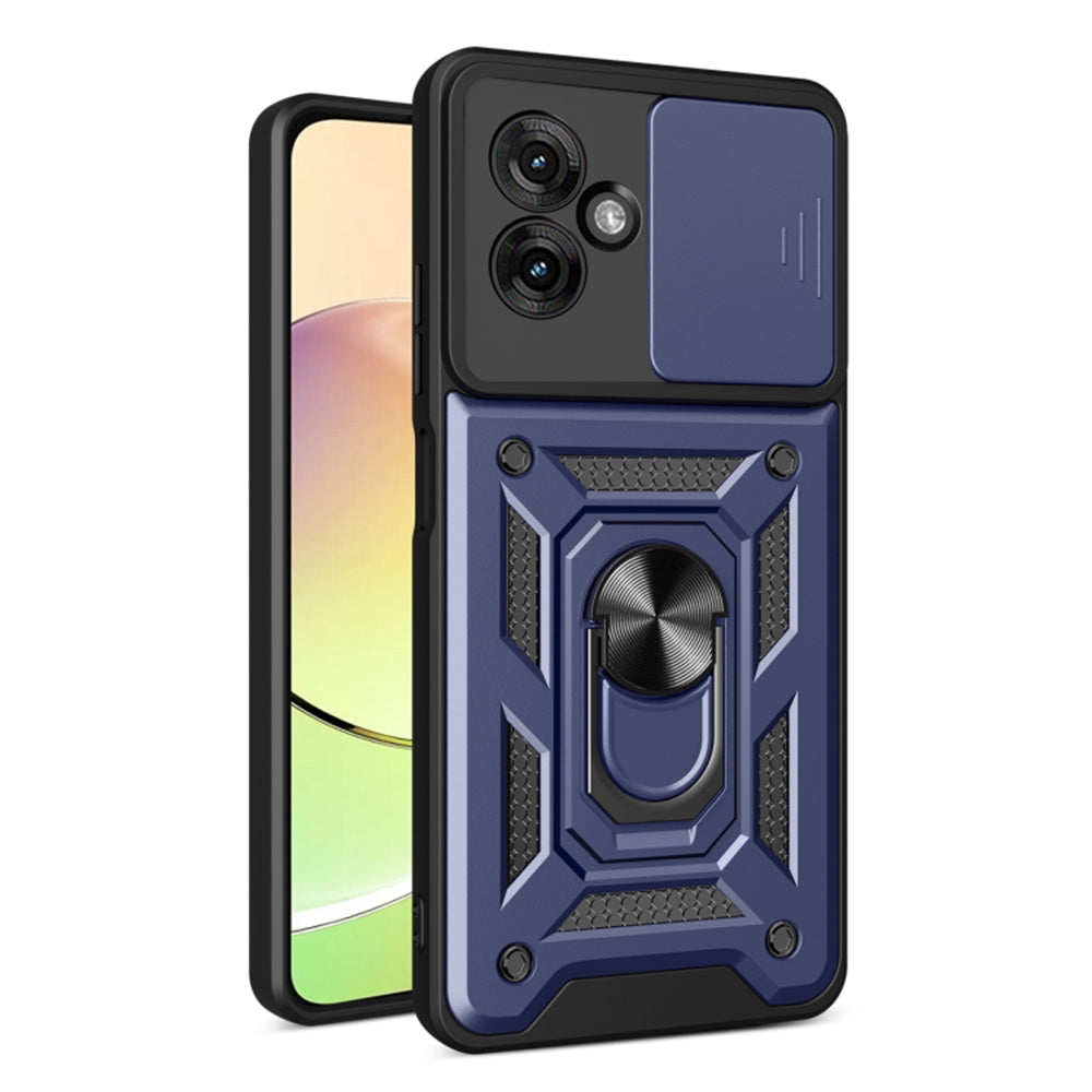 Funda para Motorola Moto G55, Techsuit, CamShield, Azul