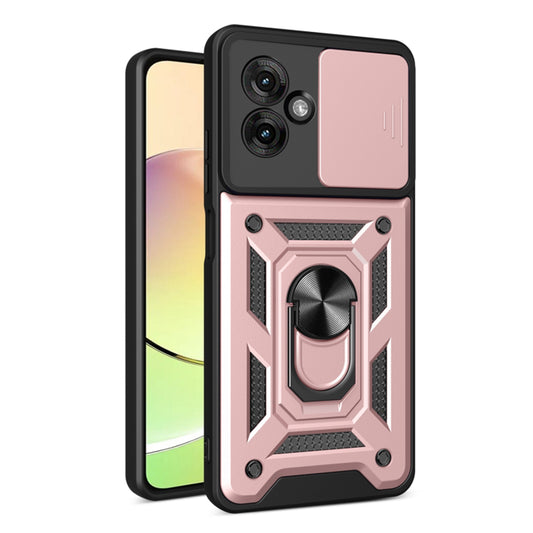 Funda para Motorola Moto G55, Techsuit, CamShield, Rosa