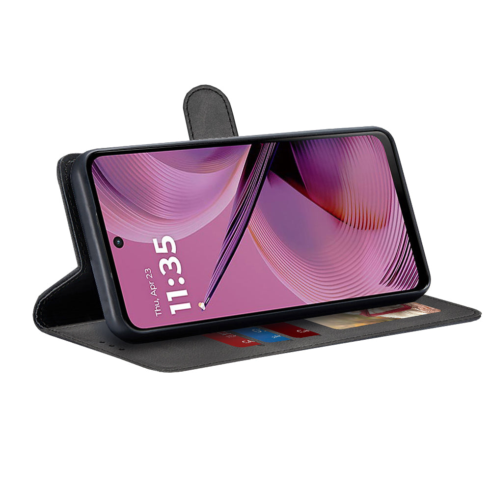 Funda para Motorola Moto G55, Techsuit, Diary Book, Negra