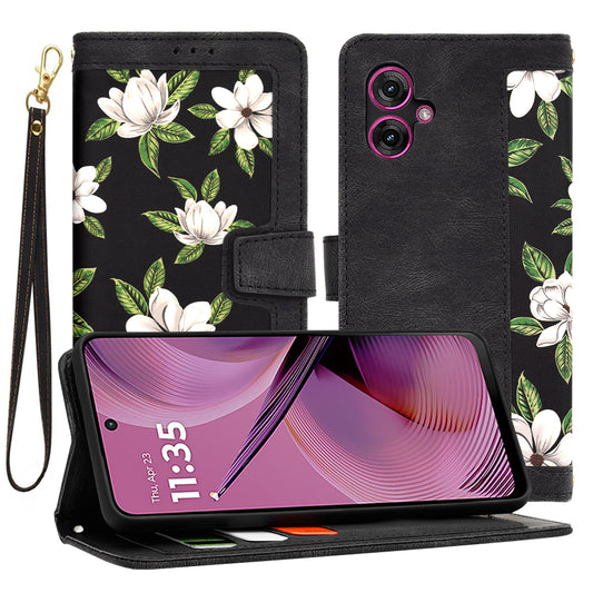 Funda para Motorola Moto G55, Techsuit, FlipCraft, Negra