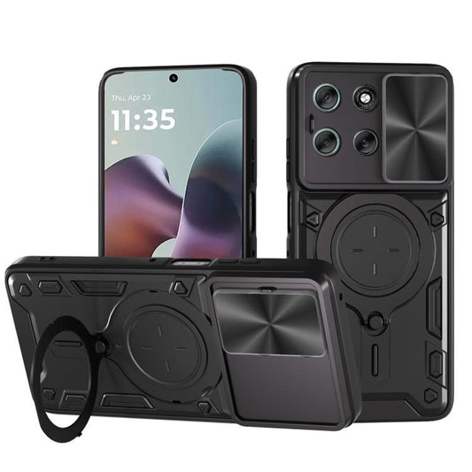 Funda para Motorola Moto G56, Techsuit, CamGuard Pro, Negra
