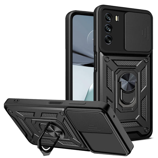 Funda para Motorola Moto G62 5G, Techsuit, CamShield, Negra