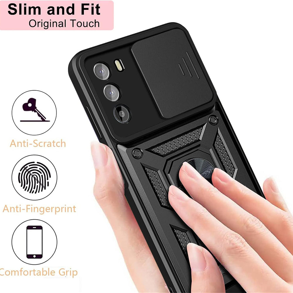 Case for Motorola Moto G62 5G, Techsuit, CamShield, Black