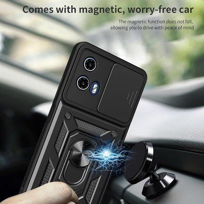 Funda para Motorola Moto G67 Power / G57 Power, Techsuit, CamShield, Negra