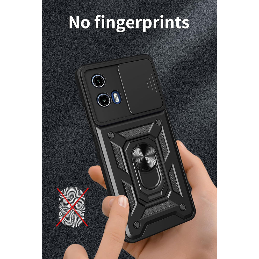 Funda para Motorola Moto G67 Power / G57 Power, Techsuit, CamShield, Negra