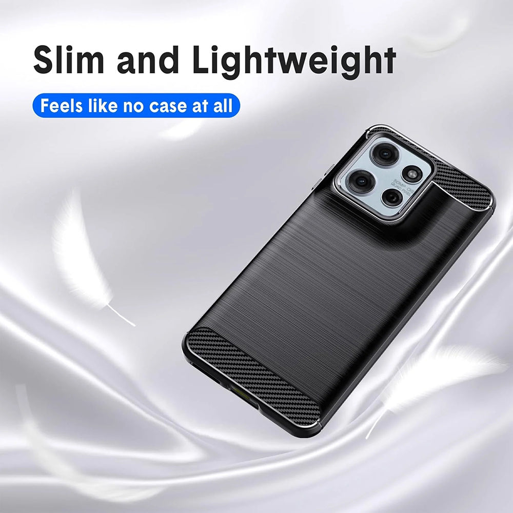 Case for Motorola Moto G67 Power / G57 Power, Techsuit, Carbon, Black