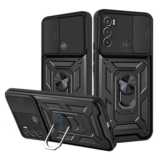 Funda para Motorola Moto G71 5G, Techsuit, CamShield, Negra