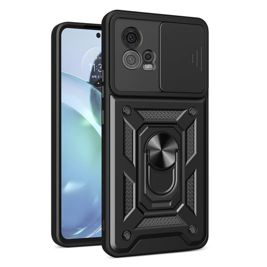 Funda para Motorola Moto G72, Techsuit, CamShield, Negra