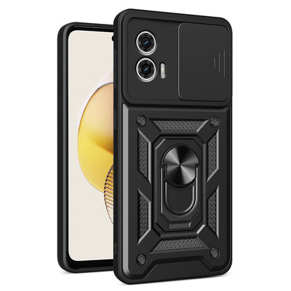 Funda para Motorola Moto G73, Techsuit, CamShield, Negra