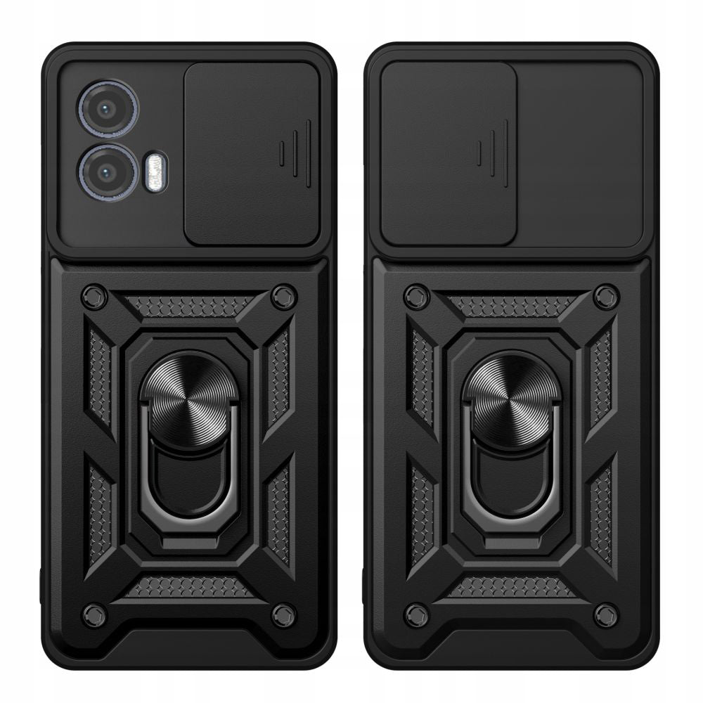 Funda para Motorola Moto G73, Techsuit, CamShield, Negra