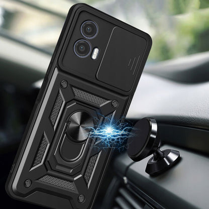 Funda para Motorola Moto G73, Techsuit, CamShield, Negra