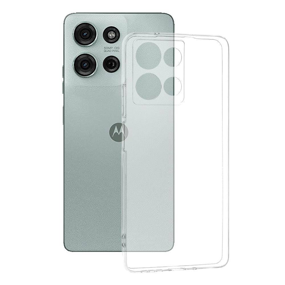 Funda para Motorola Moto G75, Techsuit, Clara, Transparente