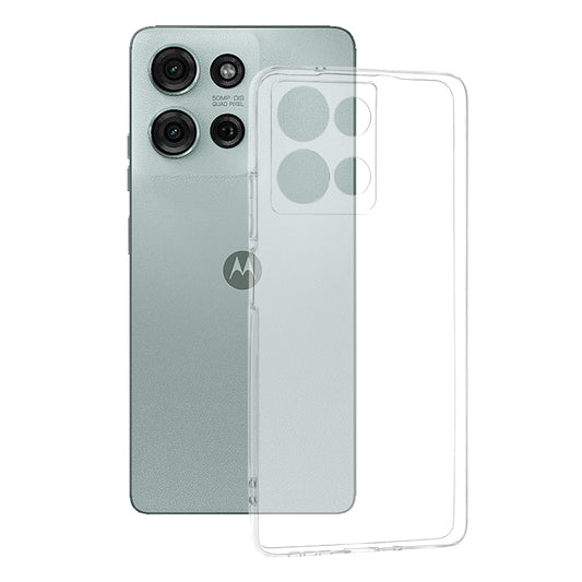 Funda para Motorola Moto G75, Techsuit, Clara, Transparente