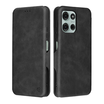 Funda para Motorola Moto G75, Techsuit, Safe Wallet Plus, Negra