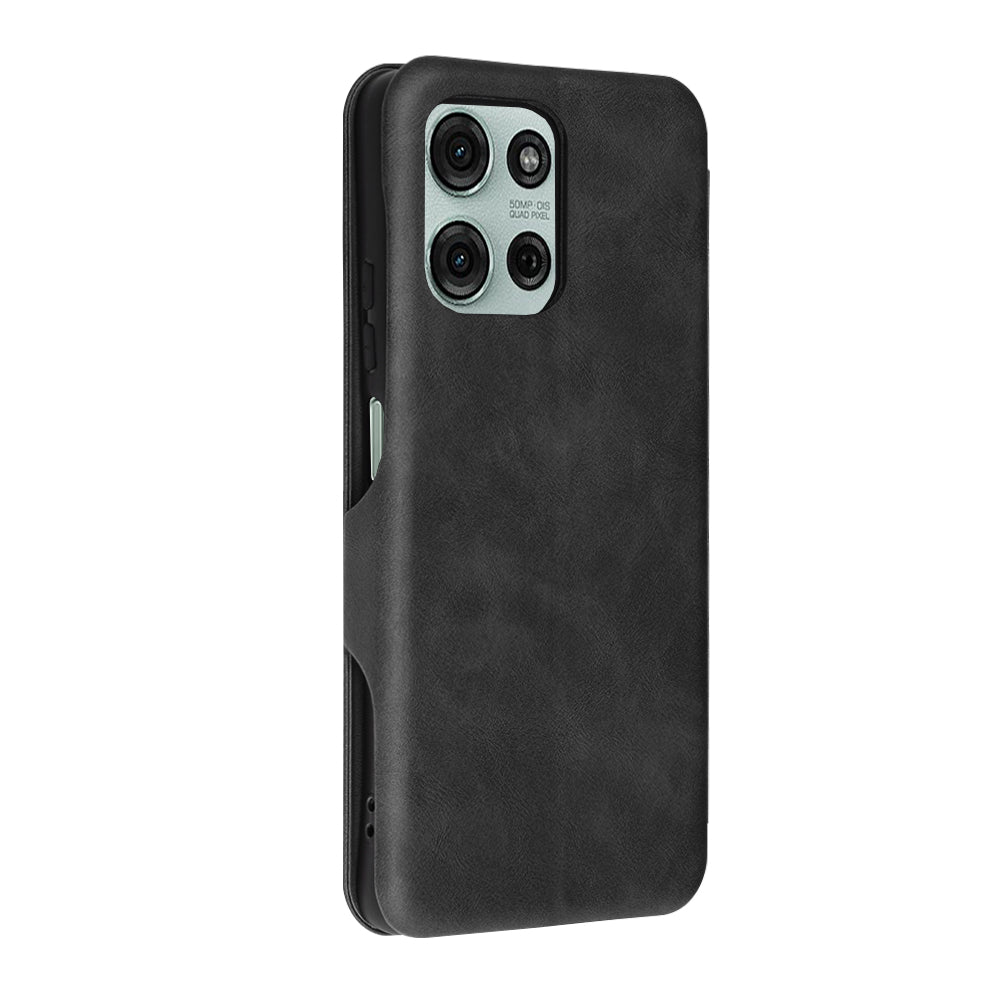 Funda para Motorola Moto G75, Techsuit, Safe Wallet Plus, Negra