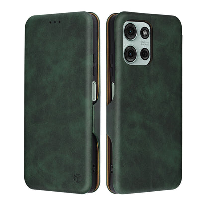 Funda para Motorola Moto G75, Techsuit, Safe Wallet Plus, Verde
