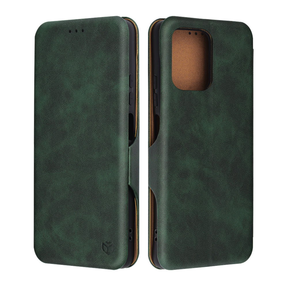 Funda para Motorola Moto G75, Techsuit, Safe Wallet Plus, Verde