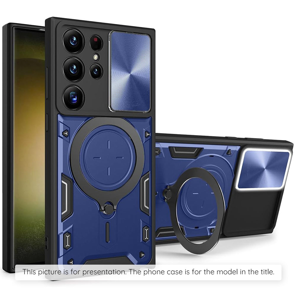 Funda para Motorola Moto G77 / G67, Techsuit, CamGuard Pro, Azul