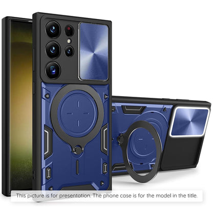 Funda para Motorola Moto G77 / G67, Techsuit, CamGuard Pro, Azul