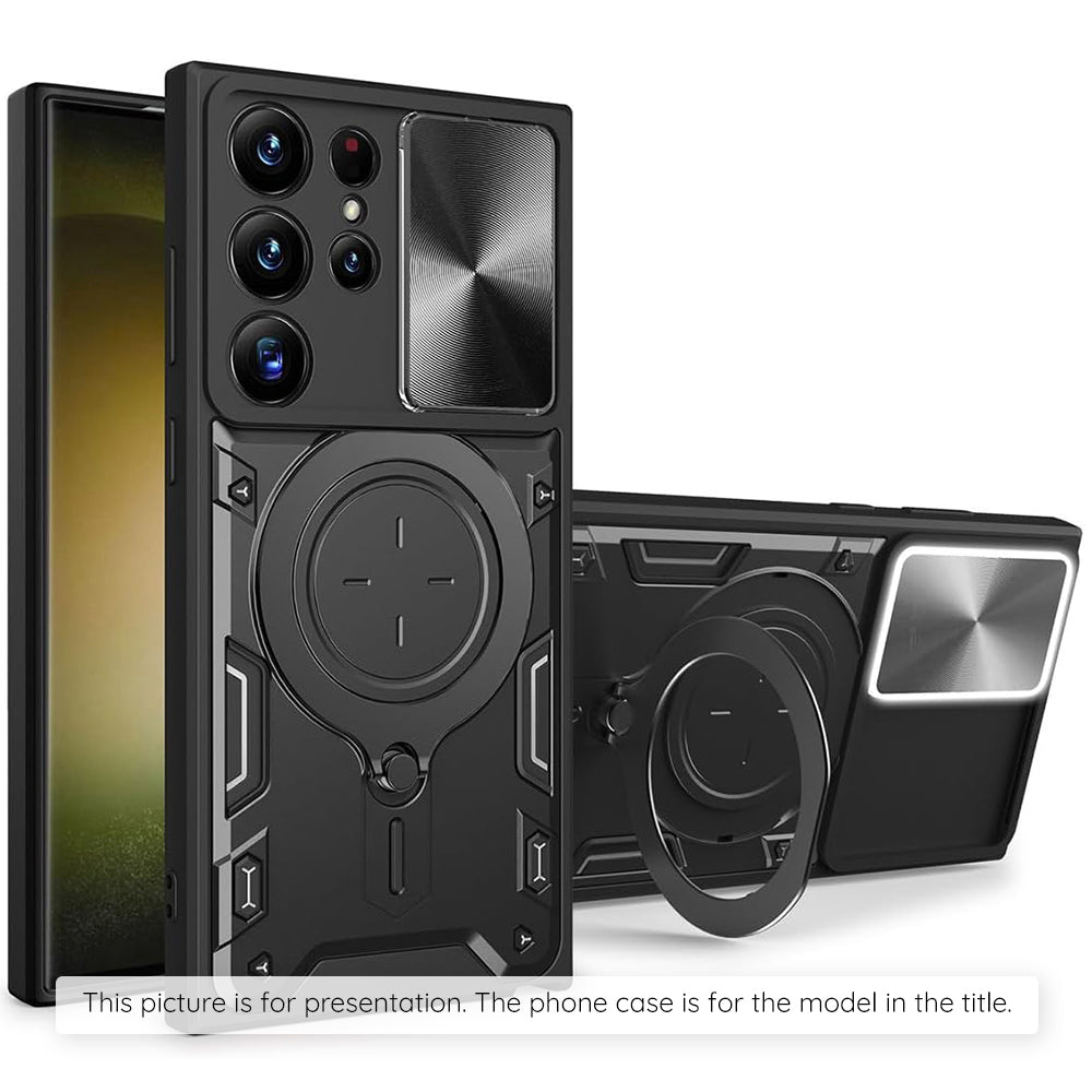 Funda para Motorola Moto G77 / G67, Techsuit, CamGuard Pro, Negra