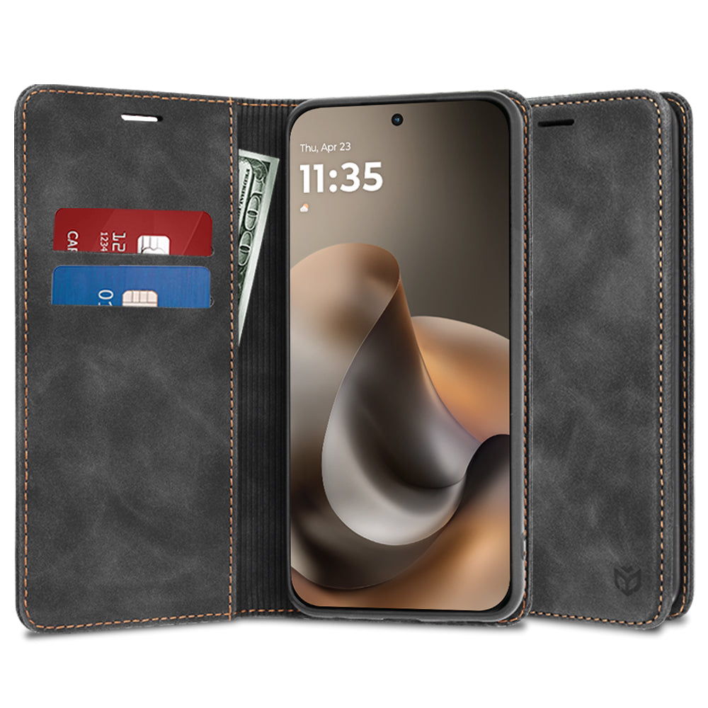 Funda para Motorola Moto G77 / G67, Techsuit, Confy, Negra