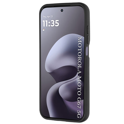 Funda para Motorola Moto G77 / G67, Techsuit, Glinth, Negra