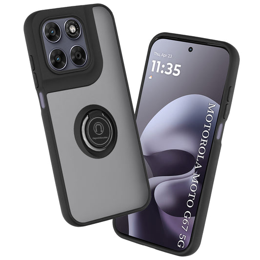 Funda para Motorola Moto G77 / G67, Techsuit, Glinth, Negra