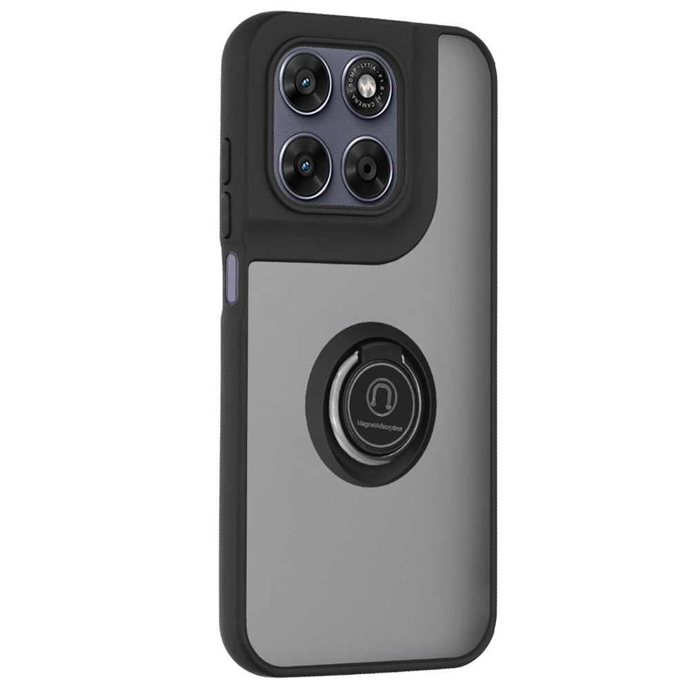 Funda para Motorola Moto G77 / G67, Techsuit, Glinth, Negra
