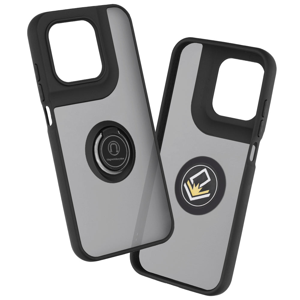 Funda para Motorola Moto G77 / G67, Techsuit, Glinth, Negra