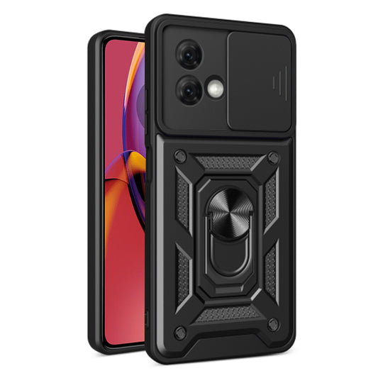 Funda para Motorola Moto G84, Techsuit, CamShield, Negra