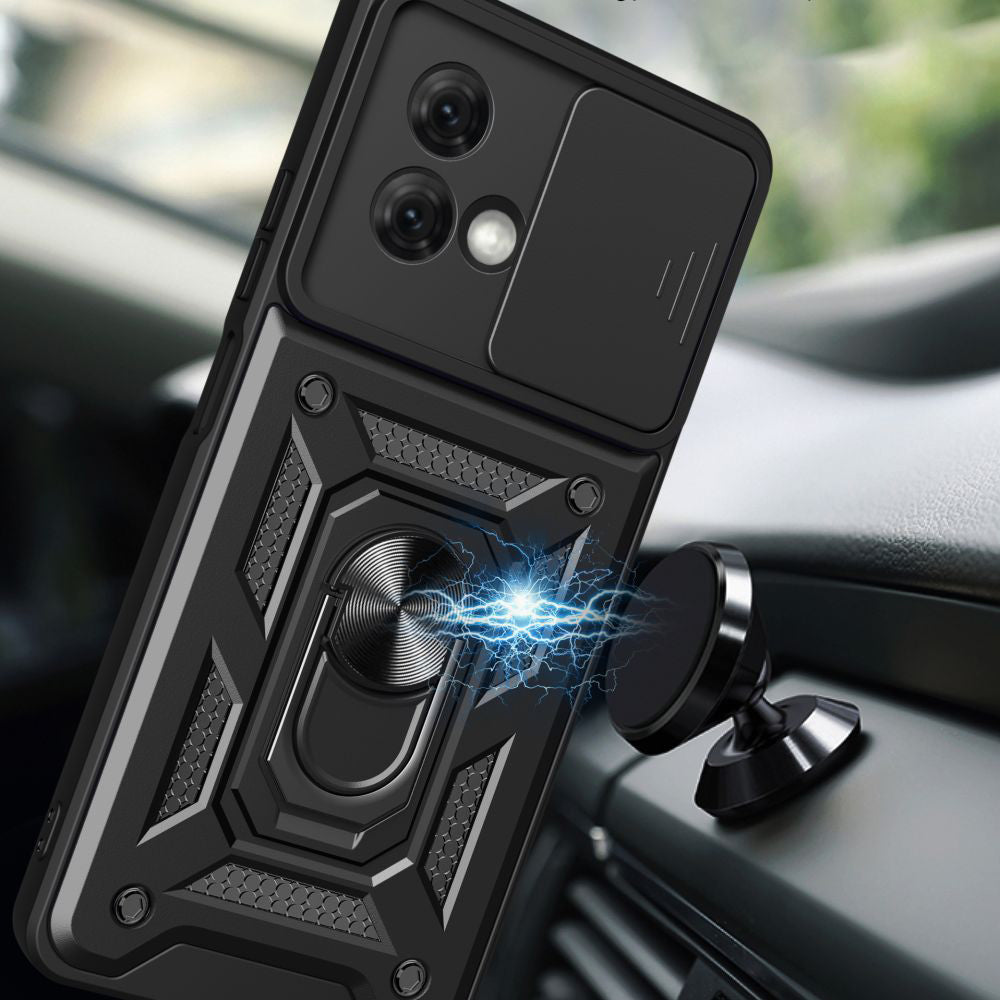 Case for Motorola Moto G84, Techsuit, CamShield, Black