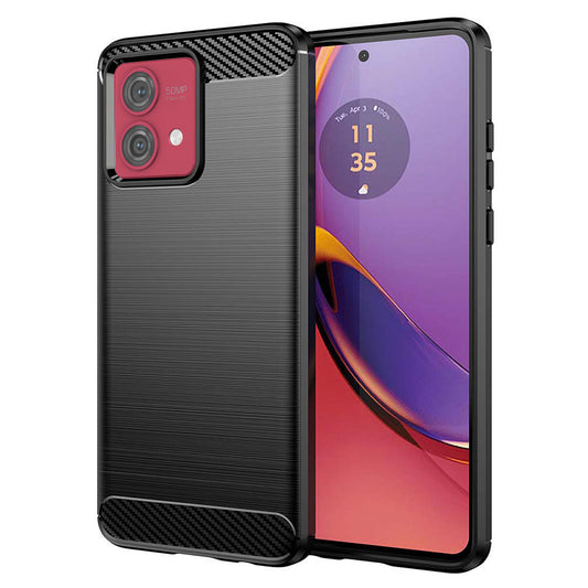 Funda para Motorola Moto G84, Techsuit, Carbono, Negra