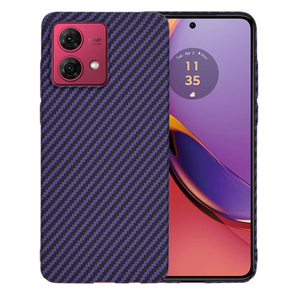 Funda para Motorola Moto G84, Techsuit, Carbonite FiberShell, Morado