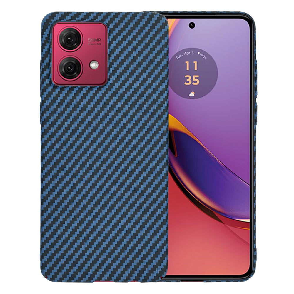 Funda para Motorola Moto G84, Techsuit, Carbonite FiberShell, Turquesa