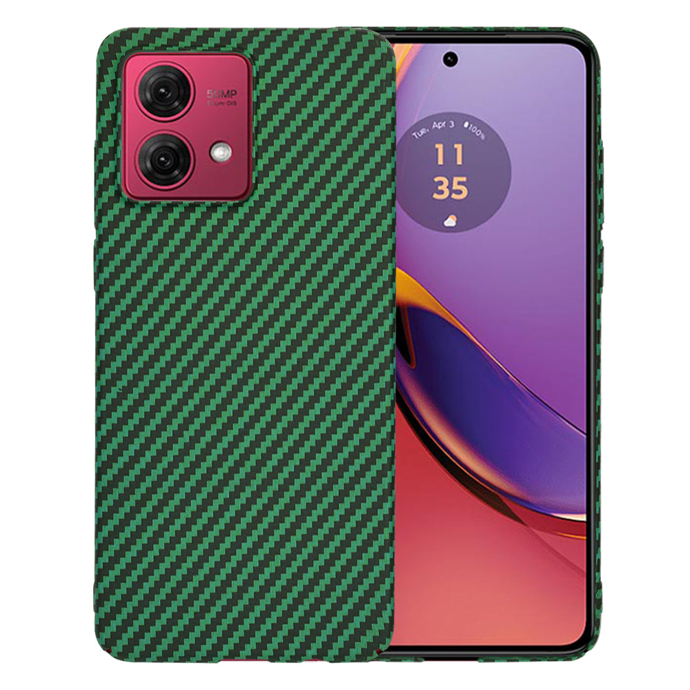 Funda para Motorola Moto G84, Techsuit, Carbonite FiberShell, Verde