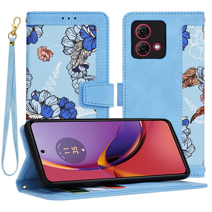 Funda para Motorola Moto G84, Techsuit, FlipCraft, Azul