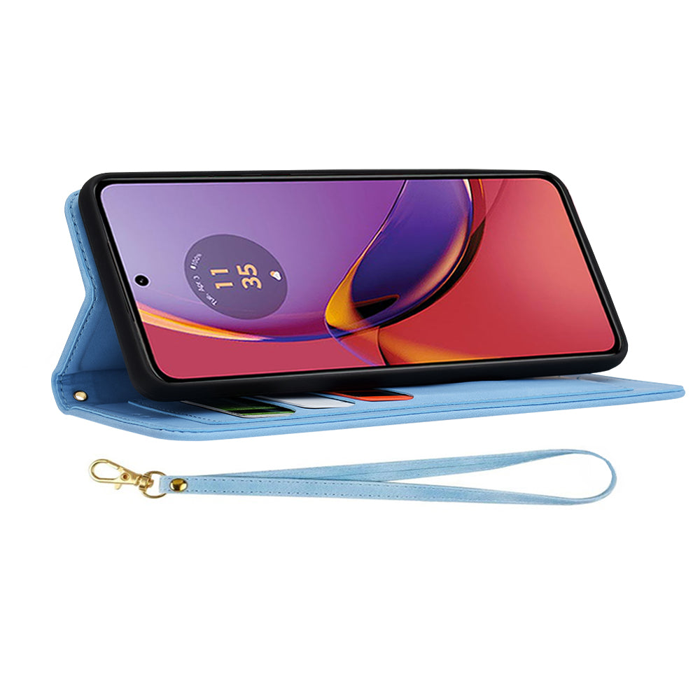 Funda para Motorola Moto G84, Techsuit, FlipCraft, Azul