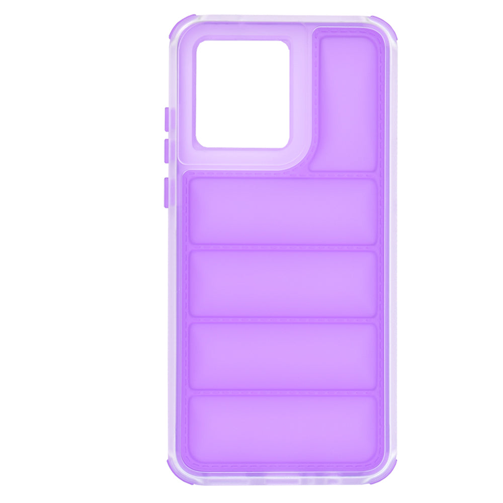 Funda para Motorola Moto G84, Techsuit, Wave Shield, Morado