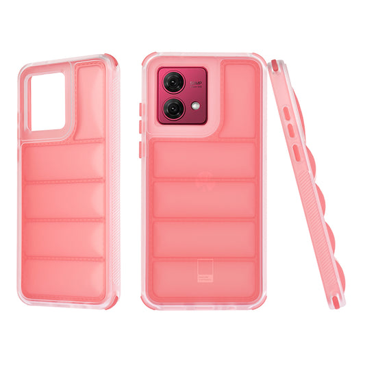 Funda para Motorola Moto G84, Techsuit, Wave Shield, Roja